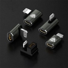 2x Pack 8 Pin Male Female to USB-C Charge Adapter PD Converter 20W For iPhone