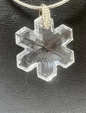 Sterling Silver Snowflake Crystal Pendant