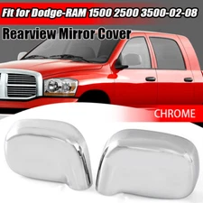 FOR 2002-08 DODGE RAM 1500 2500 3500 CHROME SIDE MIRROR COVER COVERS 2003 2004 ,