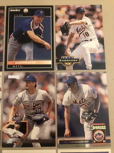 Bret Saberhagen ⚾️ New York Mets Baseball Cards ⚾️ 19 Card Lot ⚾️ B261 - Picture 3 of 12