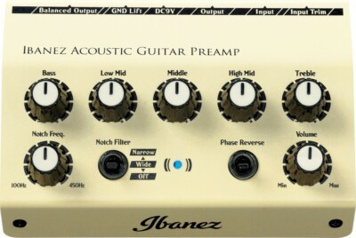 Ibanez AGP10 アコースティックギタープリアンプ Ibanez AGP10 Full Analog Preamp For Electric/Acoustic Guitar