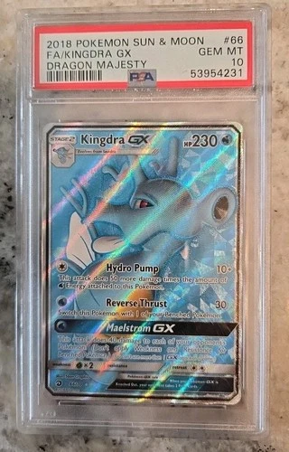 2018 Pokémon Sun & Moon FA/KingdraGX  Dragon Majesty #66 PSA 10