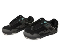 Scarpe da skate DVS Enduro Heir da uomo taglia 10,5 nero grigio turchese tasca portaoggetti NUOVE