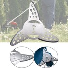 Garden Grass Trimmer Blade 3 Teeth Metallic Plate Power Tool Accessory Part UK