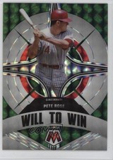 2022 Panini Mosaic Will to Win Green Mosaic Prizm Pete Rose #WW-6 s1i