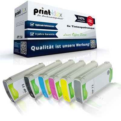 6x Tintenpatronen für HP DesignJet-T770Series Magenta Yellow Grau