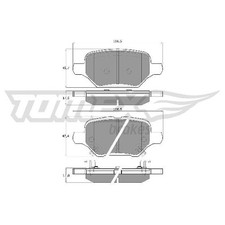 Satz Bremsbeläge 24206399 Bremsklötze hinten für Opel Mokka-Mokka X J13