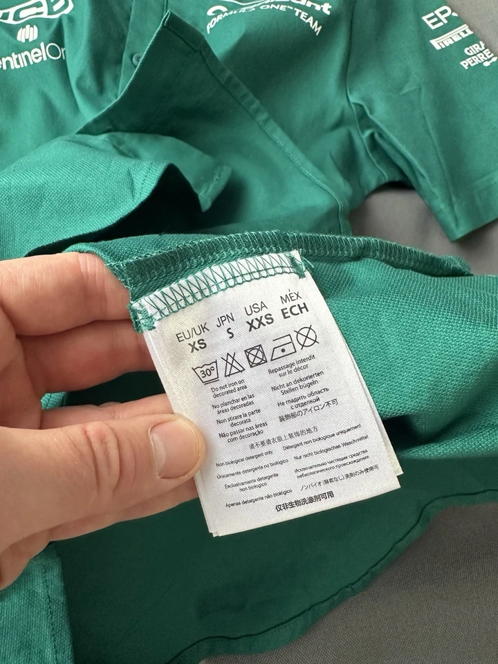 ASTON MARTIN JERSEY RACING PIRELLI FORMULA 1 TEAM ORIGINAL SIZE XS - Image 4 of 4