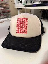 Chrome Hearts Black Eyechart Trucker Hat In Amazing Condition