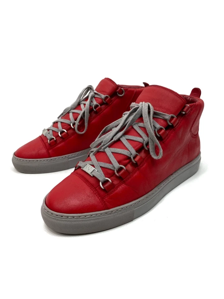 Zapatillas Balenciaga Arena High Top Cuero Rojo, Talla 41 Foto 3 de 4