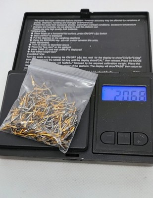 20.6+ Grams Scrap Computer Pins & Electronic Parts for Gold Recovery Refining