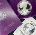 1990- AMERICAN SILVER EAGLE PROOF - .999 ONE TROY OUNCE FINE SILVER #0074