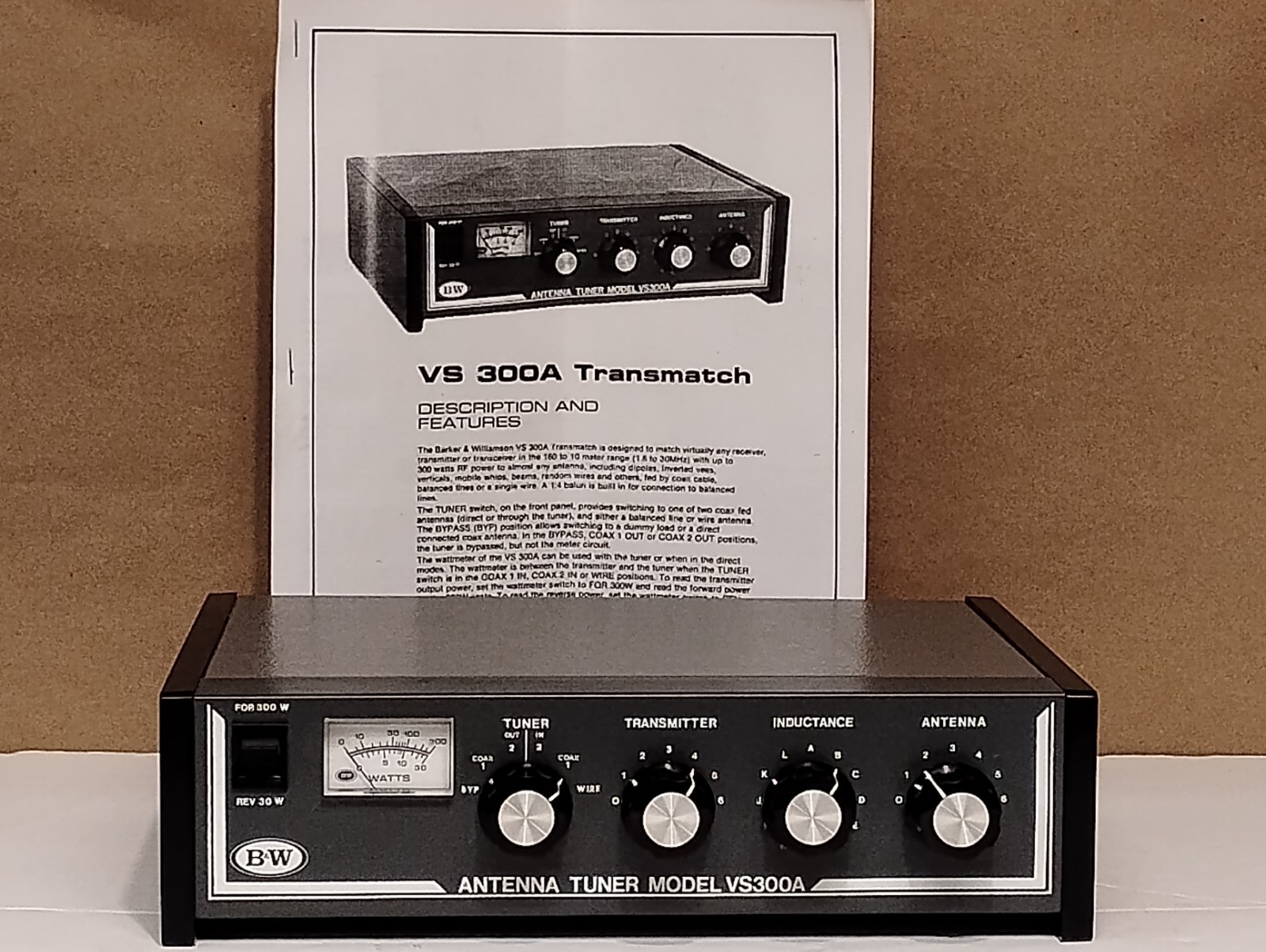 Barker And Williamson VS-300a Antenna Tuner - SWEET!