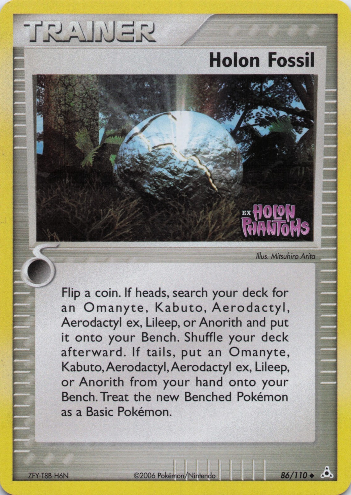 Holon Fossil EX Holon Phantoms 86/110 Reverse HOLO Stamped Pokemon TCG NM/VLP