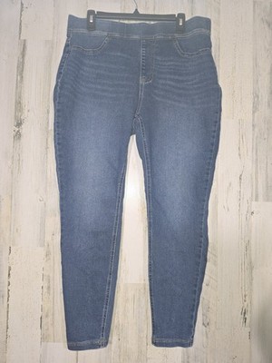 Terra & Sky Woman's Size 0X 14W  Pull On Jean Jeggings High Rise