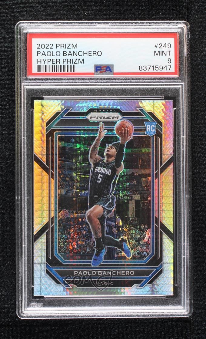 2022-23 Panini Prizm Hyper Prizm Paolo Banchero #249 PSA 9 MINT Rookie RC 1k9t