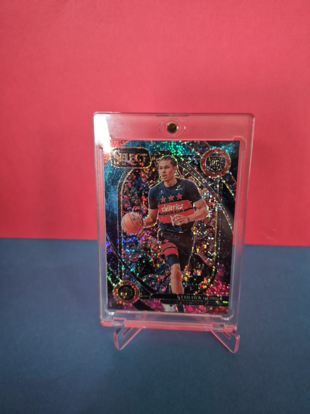 KYSHAWN GEORGE 2024-25 SELECT COURTSIDE ROOKIE COSMIC PRIZM WIZARDS RC SSP