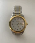 Vintage Men’s SEIKO Watch 7N43-9070 Two Tone Day/Date Stretch Adjustable Band