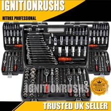 216X Socket Set 1/4 3/8 1/2" Spanner Drive Ratchet Wrench Mechanic Tool Kit