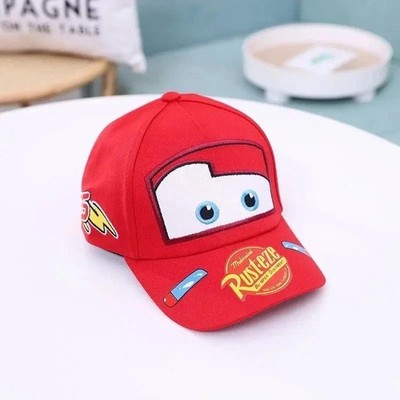 Baseballmütze Kinder Autos Lightning McQueen verstellbar Druckknopflasche Sportm