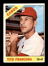 1966 Topps #163 Tito Francona  VG/VGEX X2988308