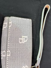 Dooney & Bourke Women's White Logo Wristlet Card Wallet with Wrist Strap