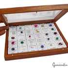 44 Pc Estate Genuine Semi Precious Loose Multi Gems Lot Collection + Wooden Box