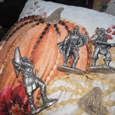 SELANDIA Pewter Viking Figures Lot of 3 Neils Leif Erickson Krungnot 1982 87 89