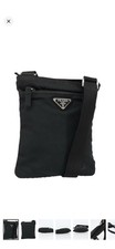 PRADA Milano Black Small Crossbody Bag with L...
