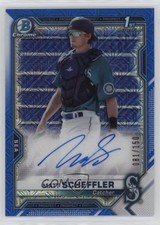 2021 Bowman Chrome Prospect HTA Choice Refractor 81/150 Matt Scheffler Auto 1j91