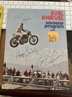 Evel Knievel American stunt performer Signed Souvenir Program L1549b