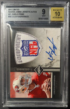 2011 Panini Limited Colin Kaepernick Rookie NFL Jersey Shield Auto 1/1 RC
