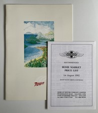 MORGAN 4/4, Plus 4 & Plus 8 Car Sales Brochure c.1990-92