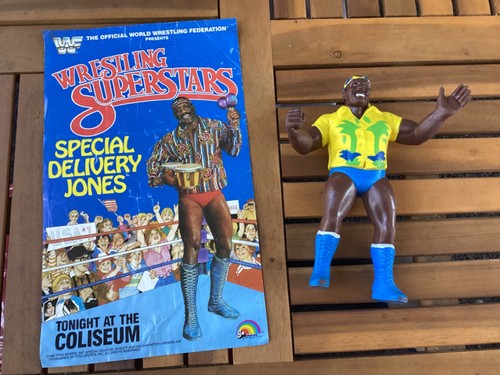 VINTAGE 1986 WWF LJN SD JONES HAWAIIAN SHIRT WREST...