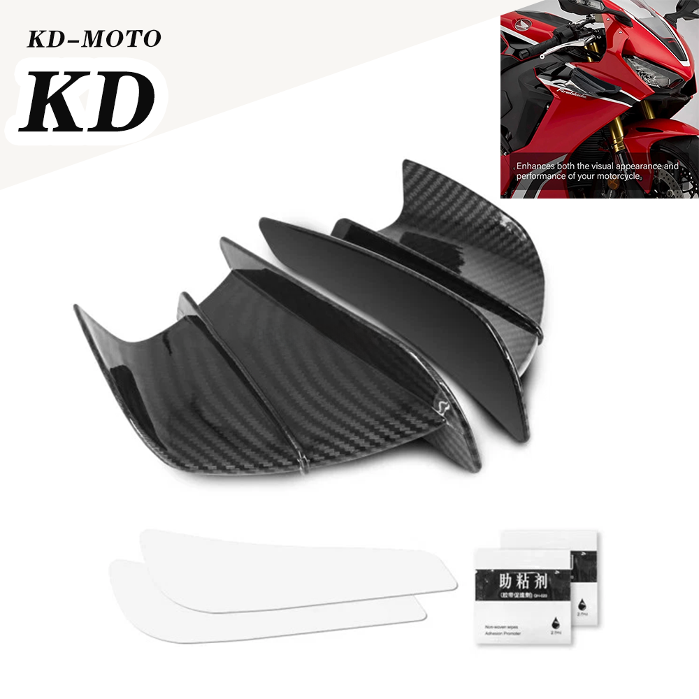 Side Fairing Winglets Spoiler Carbon For HONDA CBR1000RR CBR600RR