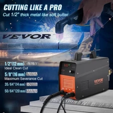 Plasma Cutter, 50Amp, Non-Touch Pilot Arc Air Cutting Machine with Torch, 110V/2
