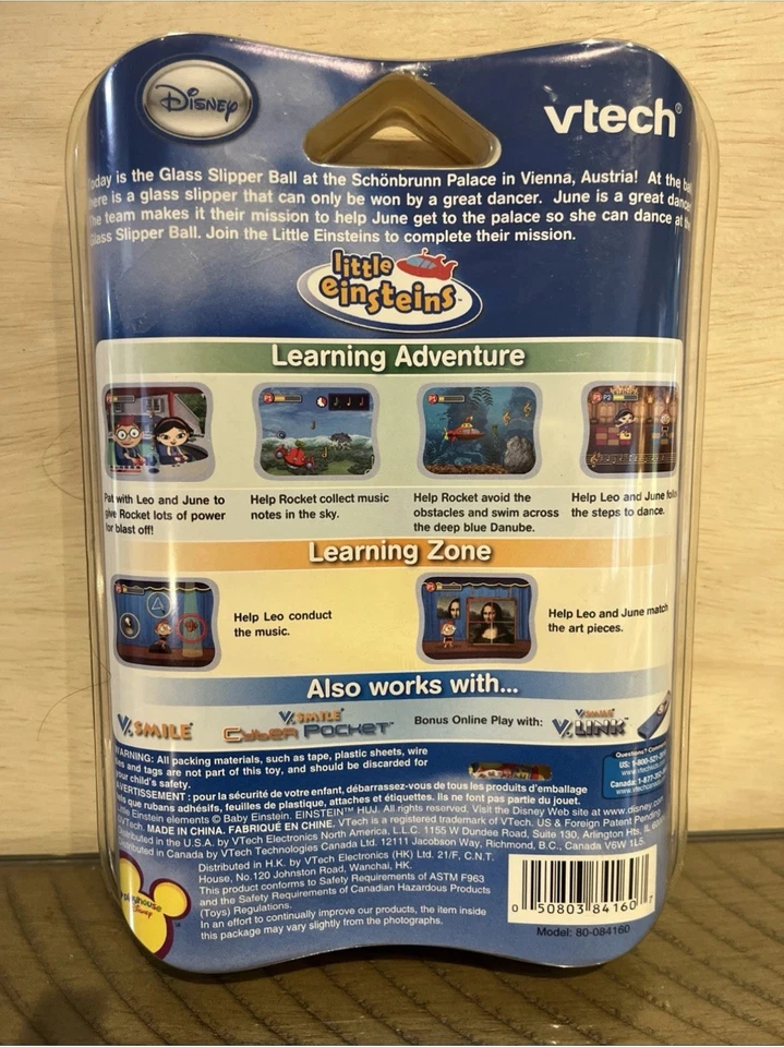 Vtech VSmile MotionDisney Little Einsteins Ages 3-5 NEW SEALED - Image 2 of 2