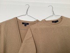 BURBERRY Twinset Cognac/Braun/Latte Macchiato Gr. XL Merino WIE NEU!