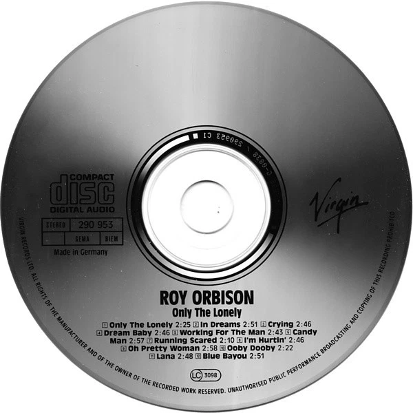 Roy Orbison - Only The Lonely CD Comp CD Rock Rock & Roll,Pop Rock,Ballad 8391 - Bild 3 von 4