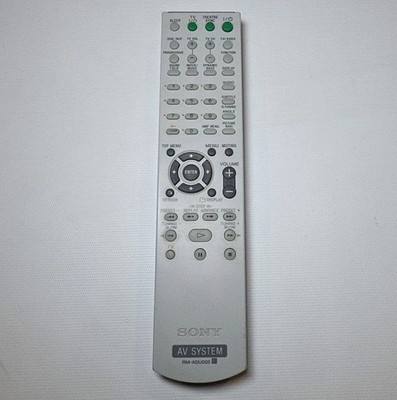 Sony AV System 3 Remote Control RM-SP900 Silver Replacement Home Theater TV DVD
