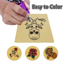 5pcs Yellow Tattoo Practice Skin 1mm Microblading Line Practice Sheets