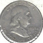 1963-D 50 cent, Franklin silver half dollar (U.S. COIN, MONEY, COLLECTIBLE)