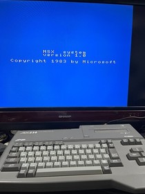 Sanyo Wavy MSX Personal Computer AX230 sakhr صخر - Arabic & English version