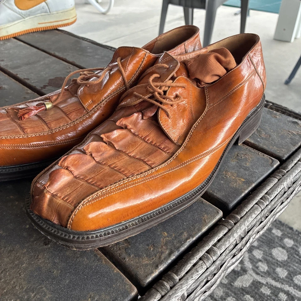 Romano Exotic Alligator Dress Shoes - Image 2 of 4