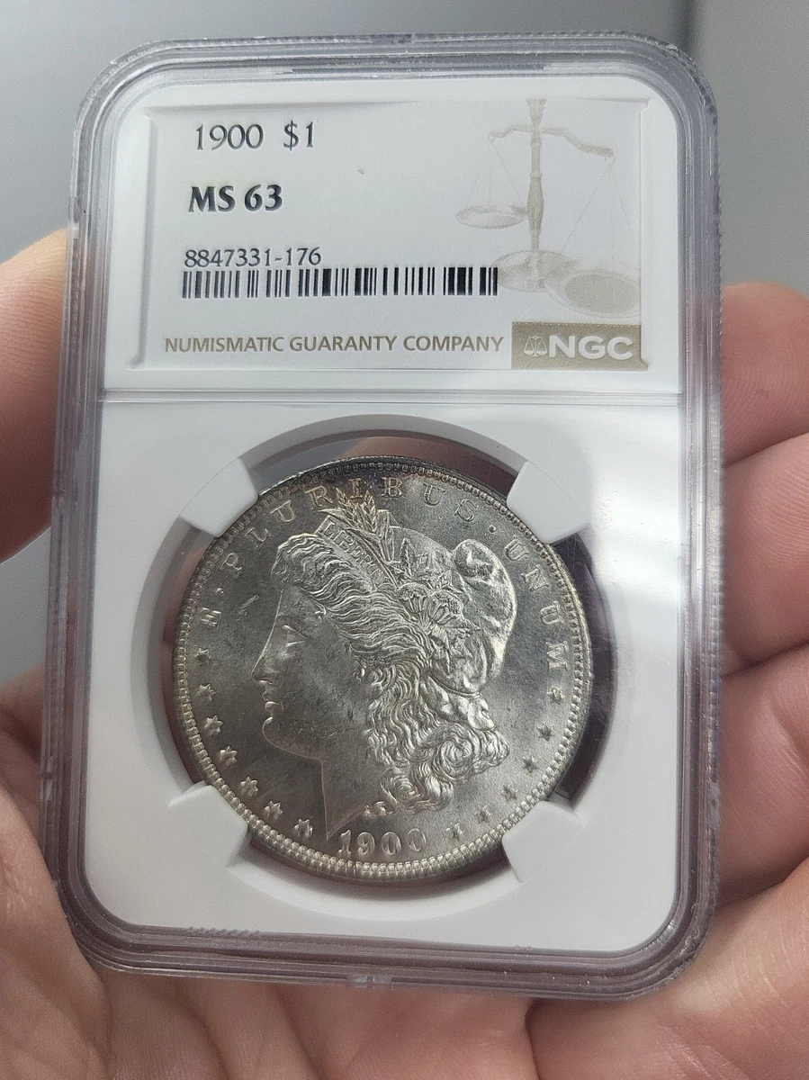 25+ MS 63 Graded 1900 Year Morgan US Dollars (1878-1921) for sale