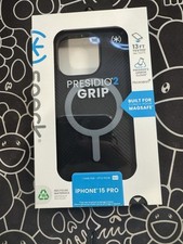 Speck Presidio2 Grip Case with MagSafe for Apple iPhone 15 Pro, Black BRAND NEW