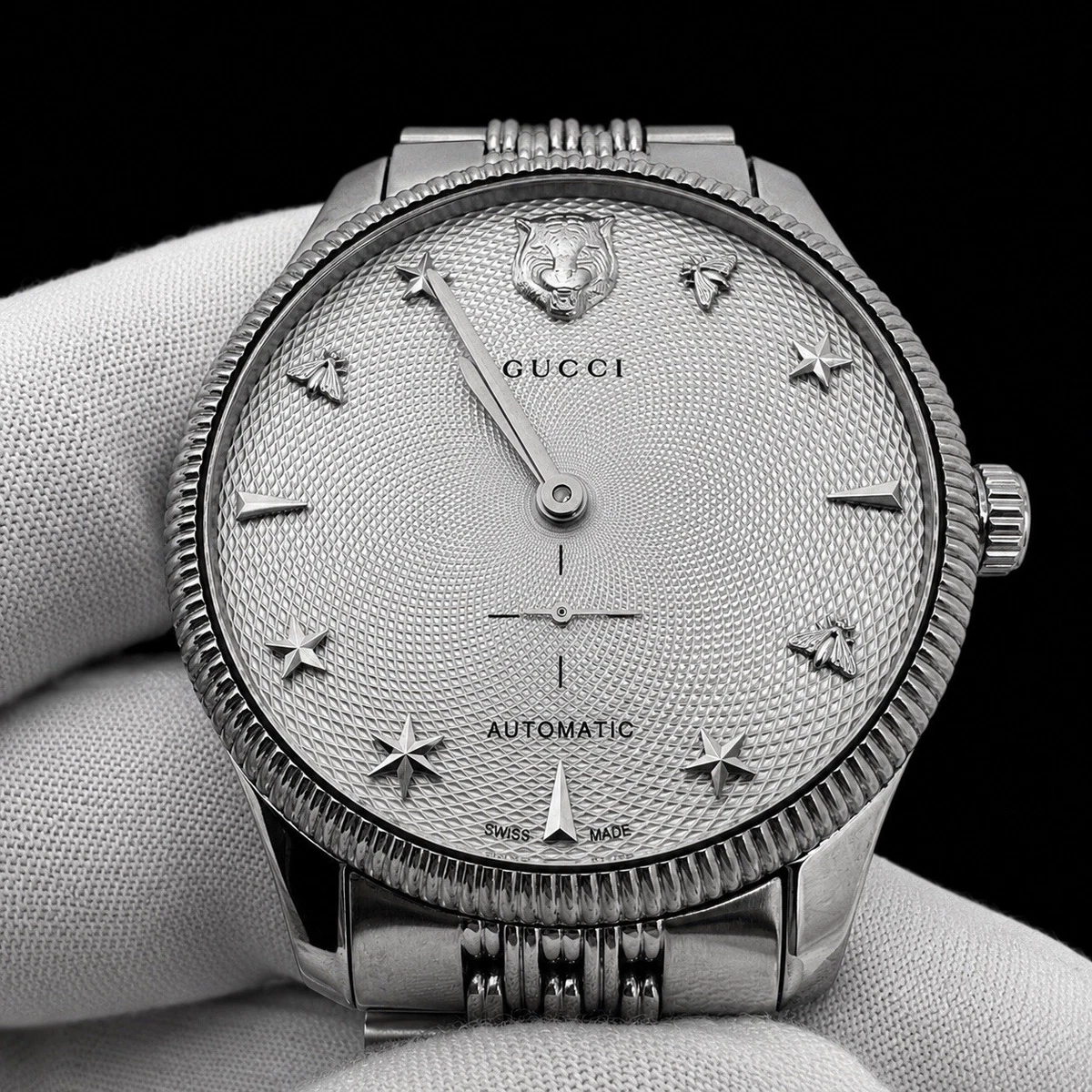 Gucci Silver Case Round Wristwatches for sale | eBay