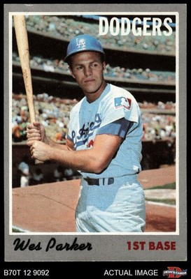 1970 Topps #5 Wes Parker Dodgers Chronic Centering Issues 5 - EX