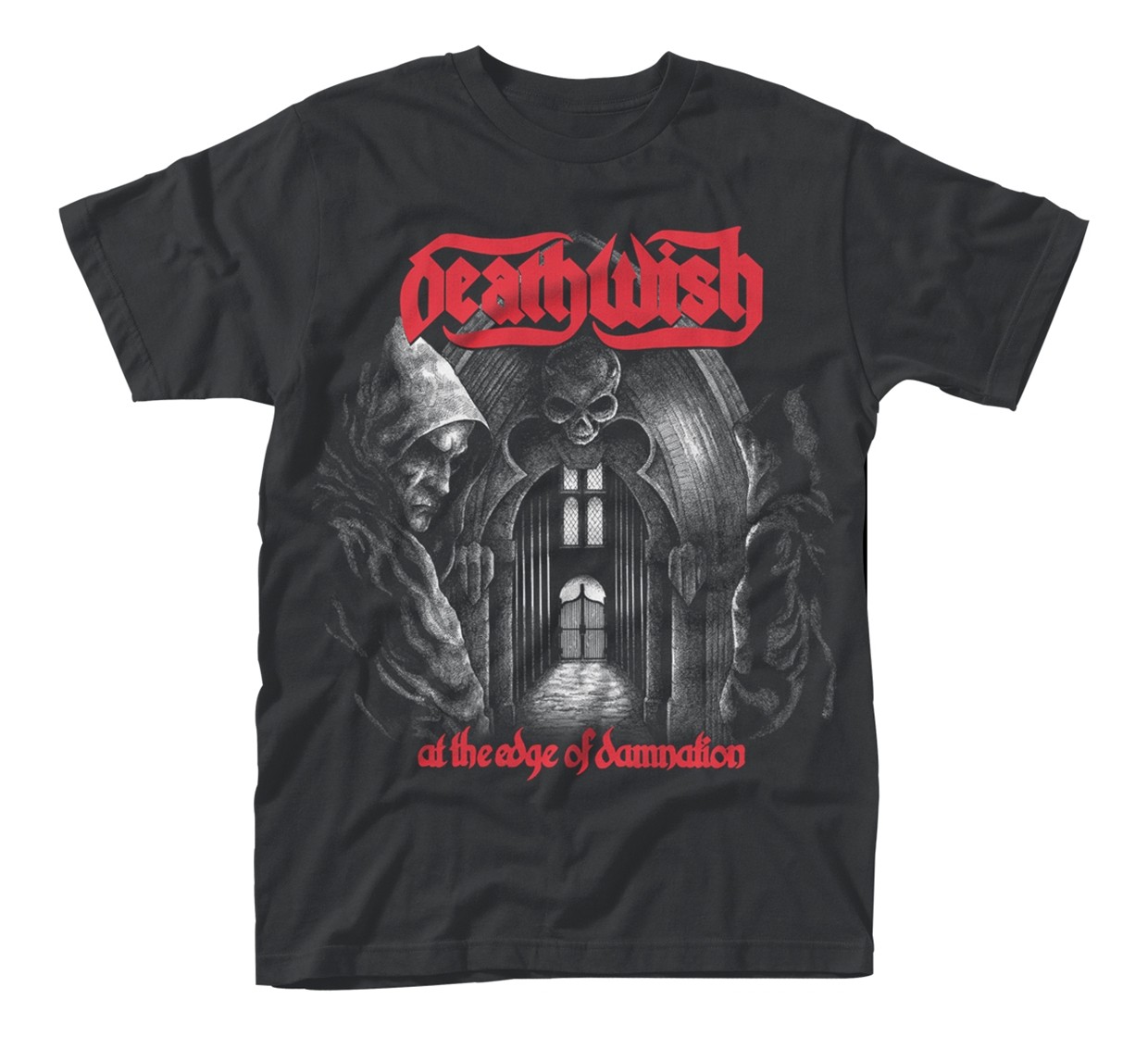 DEATHWISH - AT THE EDGE OF DAMNATION BLACK T-Shirt Small 1990₽