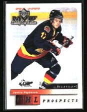 Justin Papineau 1999 Upper Deck MVP Stanley Cup Edition #216  Hockey Card